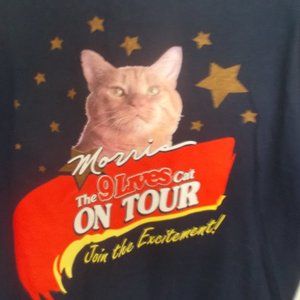 xl vintage Morris the 9 Lives cat mens t-shirt